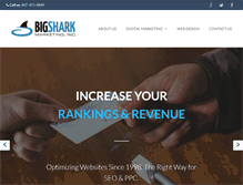 Tablet Screenshot of bigsharkmarketing.com